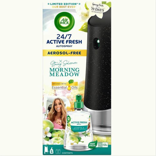 Air Wick 24/7 Active Fresh Automatic Air Freshener with Jasmine bouquet  refill 228ml 