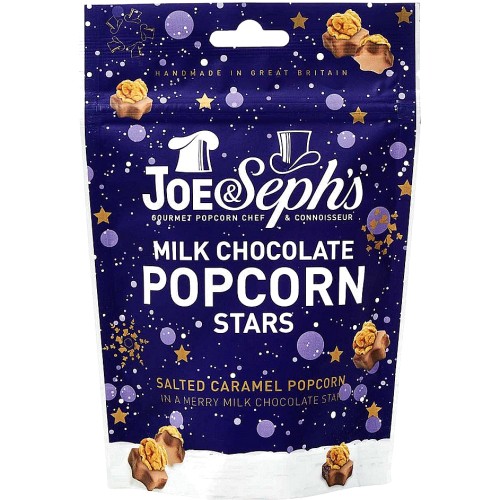 Joe & Seph's Milk Chocolate Popcorn Star Bites Pouch (63g) Compare