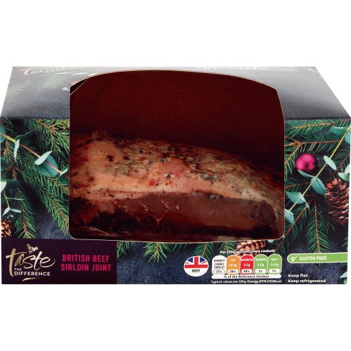 Sainsbury's 30 Day Matured British Beef Sirloin Joint with Salt