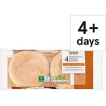 Tesco Wholemeal English Muffins