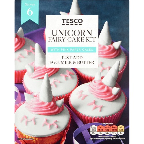 Tesco Unicorn Fairy Cake Kit (265g) Compare Prices Trolley.co.uk