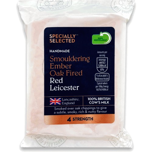 Specially Selected Oak Fired Red Leicester Cheese - Compare Prices