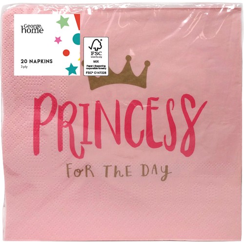 Home Pink Princess Napkins (20) Compare Prices & Where To Buy Trolley.co.uk