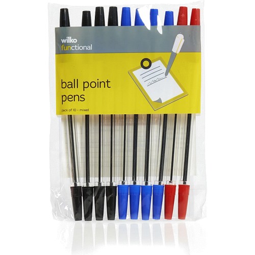 Ball Point Pens Assorted Colours