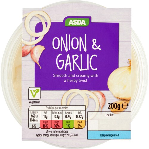ASDA Onion & Garlic Dip (200g) Compare Prices & Where To Buy Trolley.co.uk