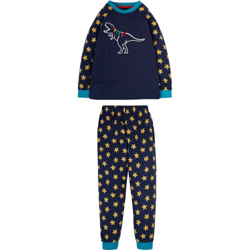 Frugi Kids Organic Cotton Land Sea Sky Jamie Jim Jams 3-4yrs - Compare ...