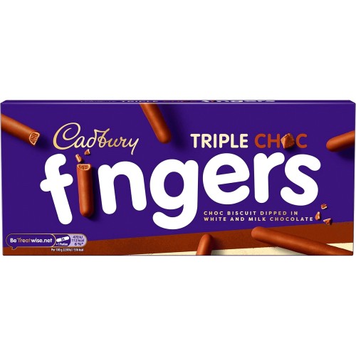 Cadbury Triple Choc Fingers Chocolate Biscuits (110g) Compare Prices & Where To Buy Trolley