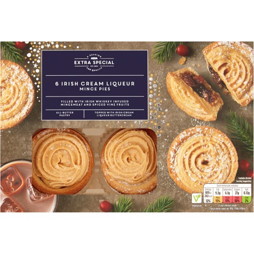 ASDA Extra Special 6 Irish Cream Liqueur Mince Pies 6 Compare 