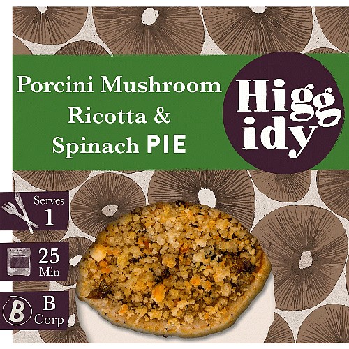 Higgidy Porcini Mushroom & Spinach Pie (250g) Compare Prices & Where