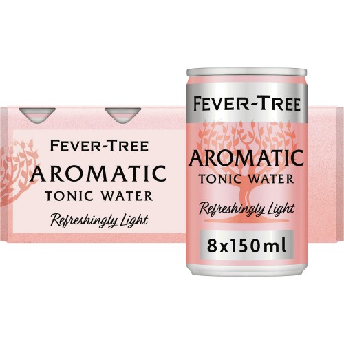 Fever-Tree Refreshingly Light Aromatic Tonic Water Cans 8x150