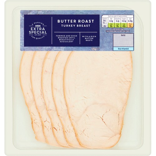 ASDA Extra Special Butter Roast Turkey Breast Slices (120g) Compare