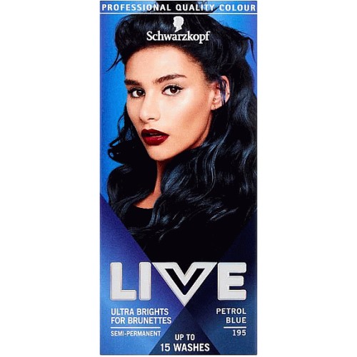LIVE Ultra Brunettes Semi-permanent Petrol Blue Hair Dye - Compare Prices &  Where To Buy 