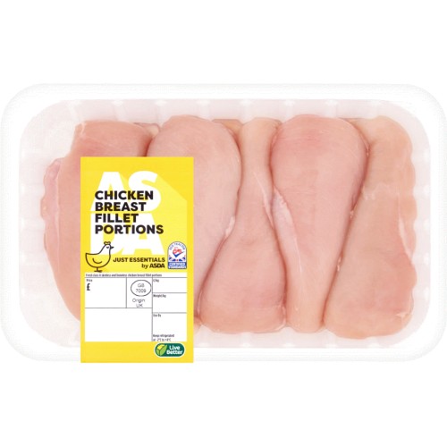 JUST ESSENTIALS by ASDA Chicken Breast Fillet Portions (Typically 1