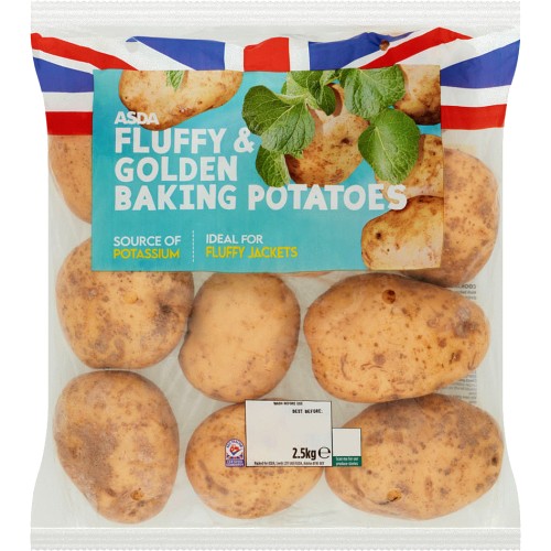 ASDA British Fluffy & Golden Baking Potatoes (2.5kg) Compare Prices & Where To Buy Trolley.co.uk