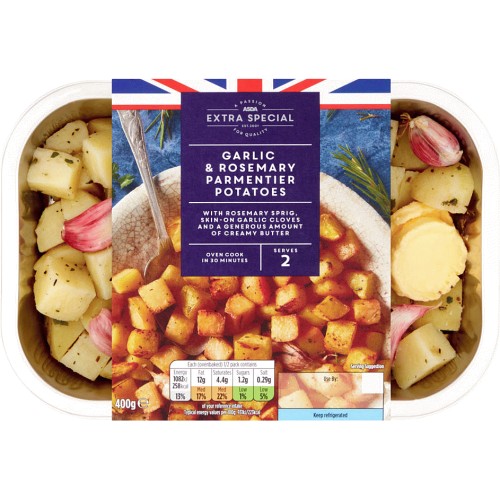 ASDA Extra Special Garlic & Rosemary Parmentier Potatoes (400g