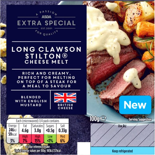 ASDA Extra Special Long Clawson Stilton Cheese Melt (100g) Compare Prices & Where To Buy