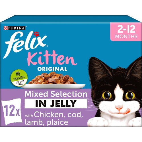 Kitten Cat Food Mixed Selection in Jelly