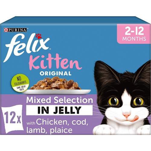 Felix Kitten Mixed Selection in Jelly Wet Cat Food 12 x 100g Compare Prices Where To Buy Trolley
