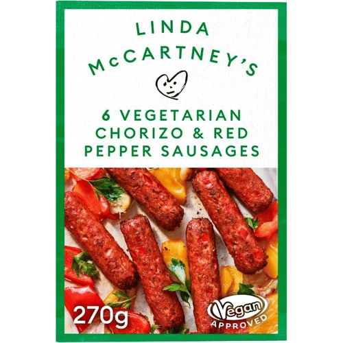 Vegetarian Chorizo & Red Pepper Sausages