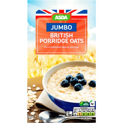 ASDA Jumbo British Porridge Oats (1kg)