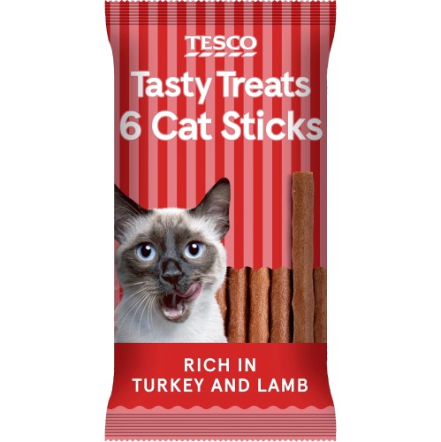 Tesco Cat Sticks Treats Turkey & Lamb