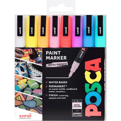 Posca PC-3M Fine White Paint Marker