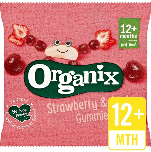 Strawberry & Apple Organic Gummies 12 mths+