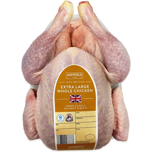 Ashfields British Extra Large Whole Chicken Fresh Class A Without