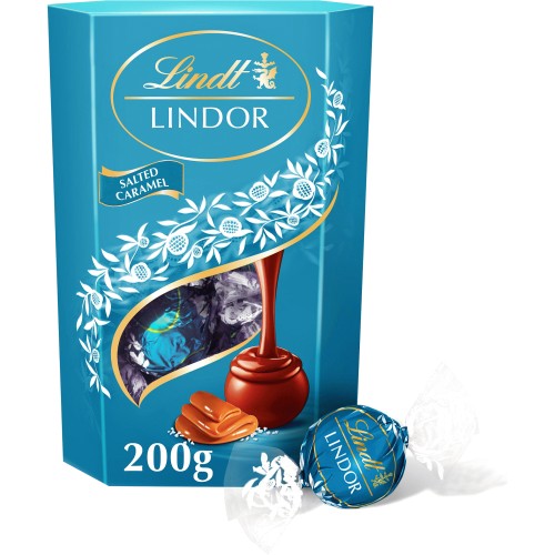 LINDOR Salted Caramel Chocolate Truffles Box