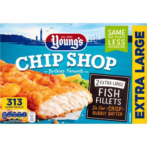 Young's Chip Shop 2 Extra Large Cod Fillets (300g) - Compare Prices ...