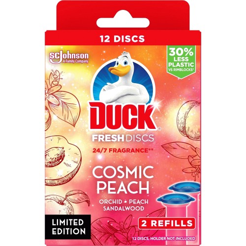 Duck Toilet Fresh Discs Duo Refills Tropical Summer