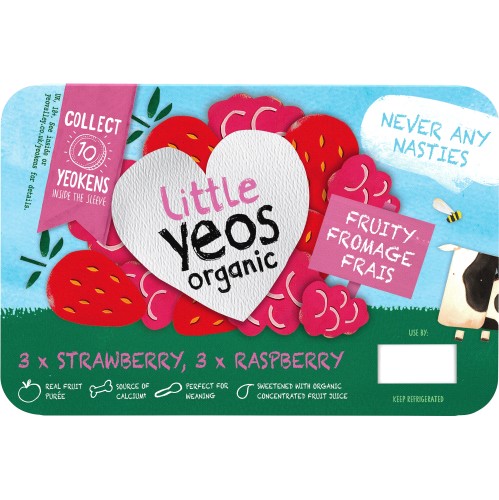 Little Yeos Organic Strawberry & Raspberry Yogurt