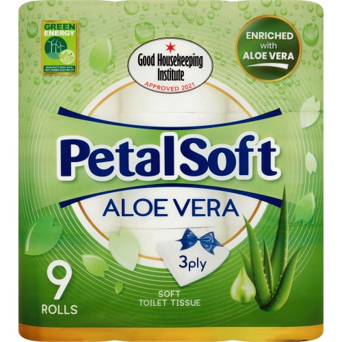 Petal Soft Aloe Vera 3 Ply Soft Toilet Tissue 9 Rolls - Compare Prices &  Where To Buy - Trolley.co.uk