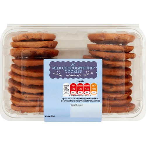 Sainsbury's Chocolate Chip Cookies (20) Compare Prices & Where To Buy