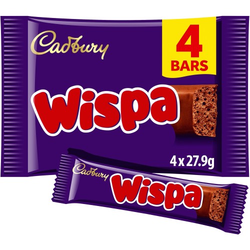 Cadbury Wispa 4 Bars (4 x 111.6g)
