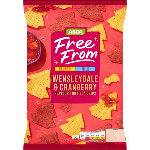 ASDA Free From Free From Wensleydale & Cranberry Flavour Tortilla Chips