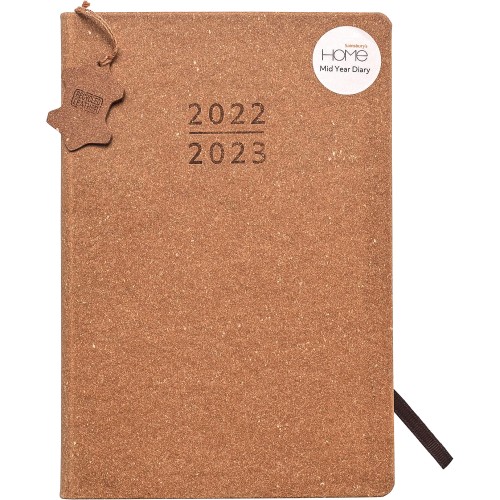 Sainsbury's Home Recycled Leather Tan Mid Year Diary Compare Prices