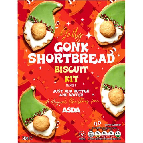 ASDA Jolly Gonk Shortbread Biscuit Kit (310g) - Compare Prices