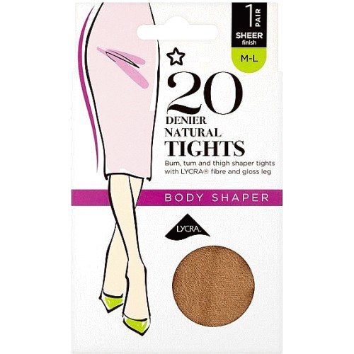 Superdrug 40 Denier Shaper Tights Black S M (1) - Compare Prices & Where To  Buy 