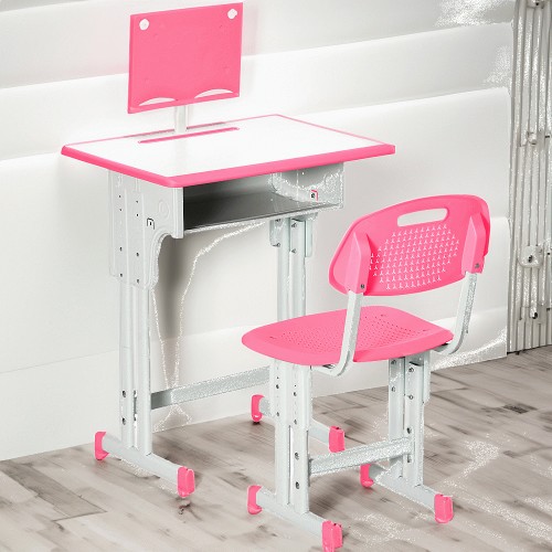 Pink and sales grey desk
