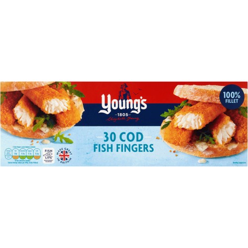 Young's 30 Cod Fish Fingers (900g) - Compare Prices & Where To Buy ...