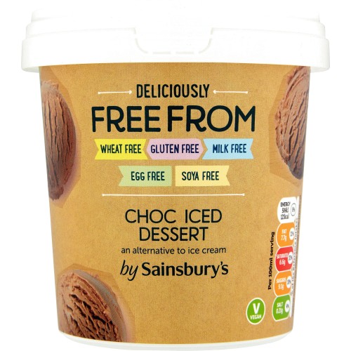 Sainsbury's Deliciously Free From Chocolate Iced Dessert (500ml