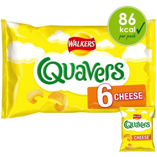Walkers Quavers Cheese Multipack Crisps Snacks 6 X 16g Compare 