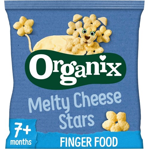 Melty Organic Cheese Stars Baby Finger Food Snacks