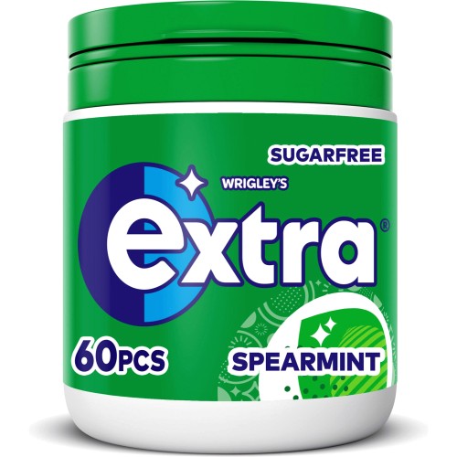 Extra Spearmint Chewing Gum Sugar Free Bottle