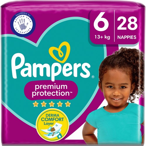 Pampers Premium Protection Size 6 28 Nappies (28) - Compare Prices