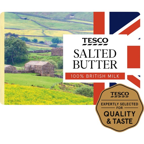 Tesco British Salted Block Butter ++