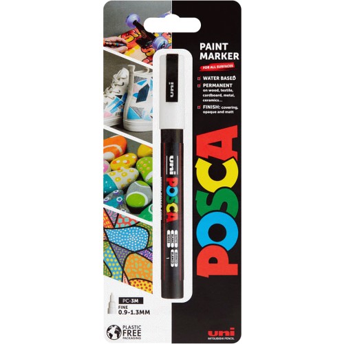 Posca PC-3M Fine White Paint Marker