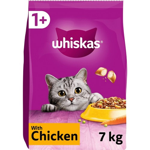 Adult Complete Dry Cat Food Biscuits Chicken