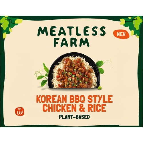 Meatless Farm Plant Based Korean Chicken And Rice Ready Meal (400g